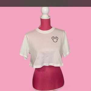 Disney x Lululemon white crop top